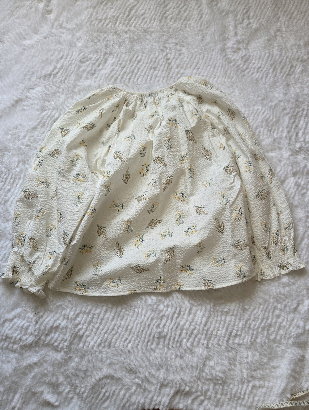 Rails Mariah Top — White Floral Button-Front Blouse - Picture 5 of 11